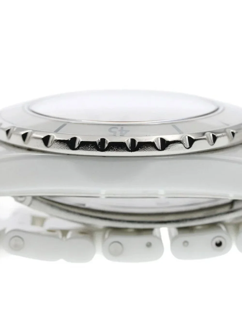 CHANEL J12 H0970 White ceramic date white Dial Automatic Men's Watch_968253